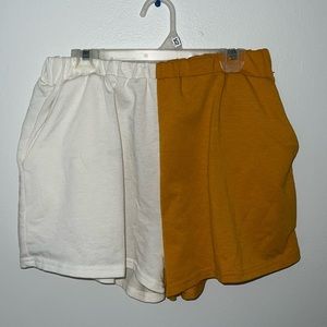 split sweat shorts